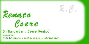 renato csere business card